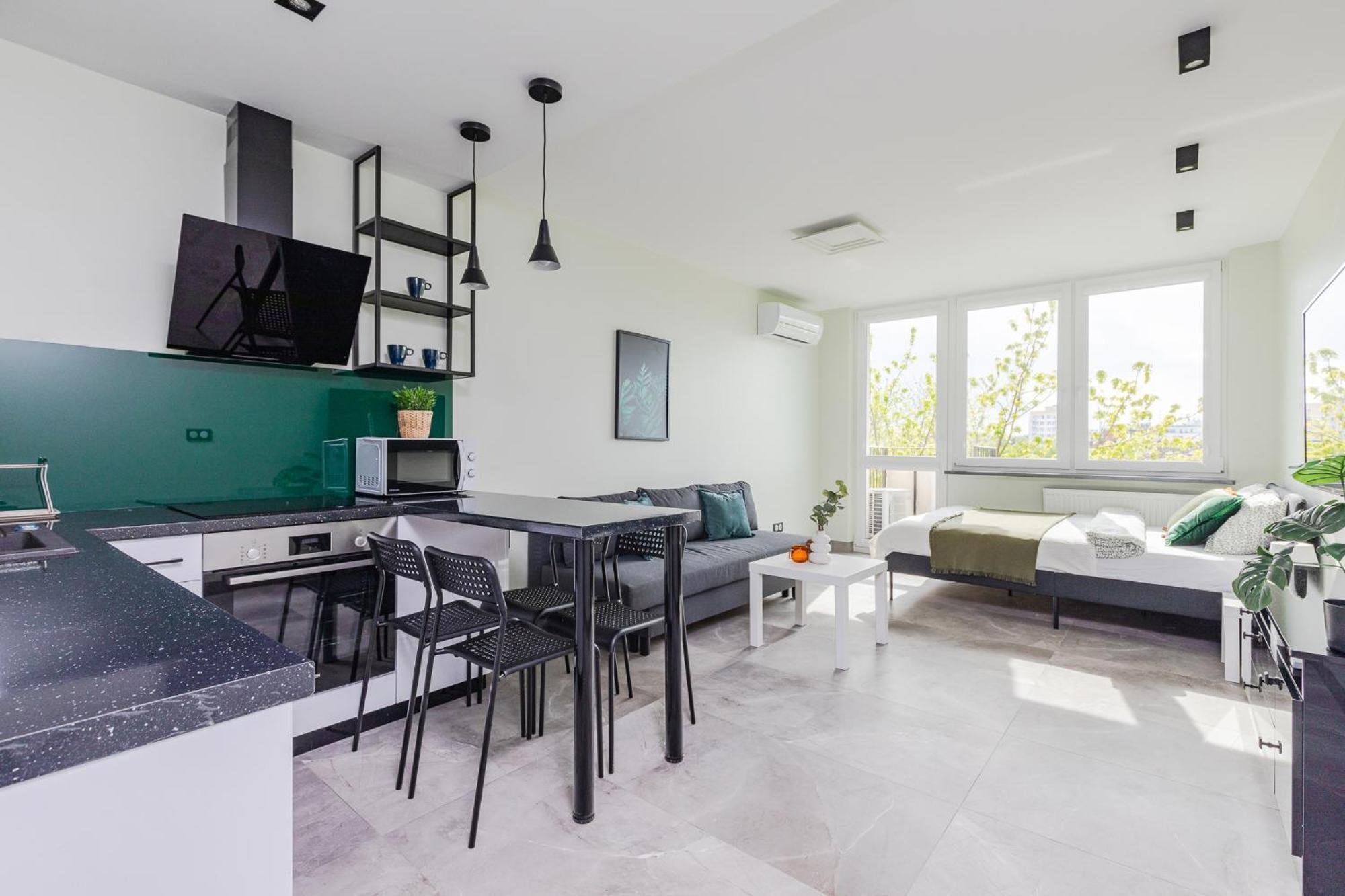 Superapart Saska 48A, Sleek 6Th-Floor Studio With Balcony & Elevator Access Varšava Exteriér fotografie